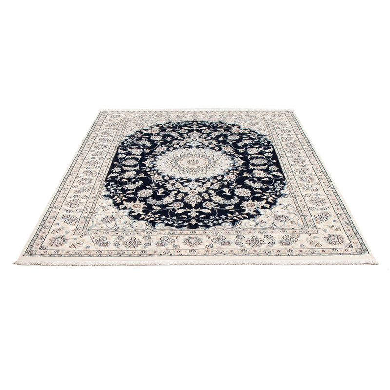 Alfombra Persa - Nain - Prima - 199 x 150 cm - azul oscuro