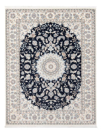 Alfombra Persa - Nain - Prima - 195 x 150 cm - azul oscuro