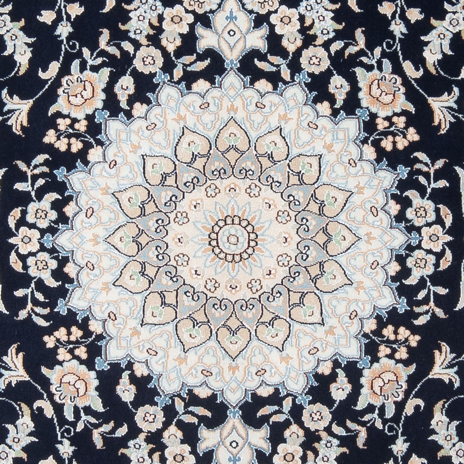 Alfombra Persa - Nain - Prima - 195 x 150 cm - azul oscuro