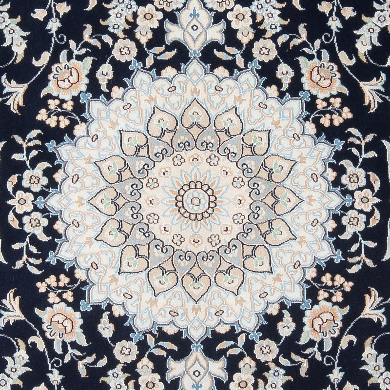 Alfombra Persa - Nain - Prima - 195 x 150 cm - azul oscuro