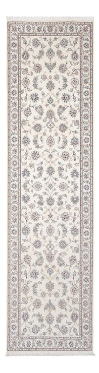 Alfombra de pasillo Alfombra Persa - Nain - Prima - 309 x 90 cm - crema