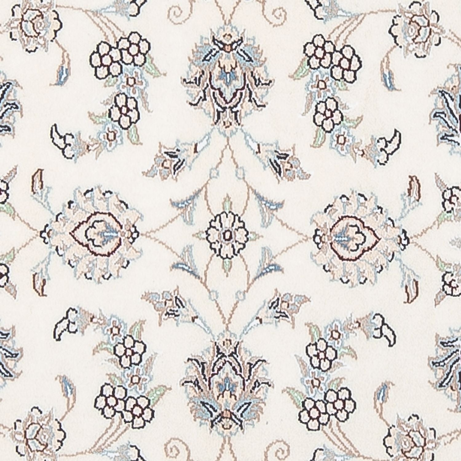 Alfombra de pasillo Alfombra Persa - Nain - Prima - 309 x 90 cm - crema