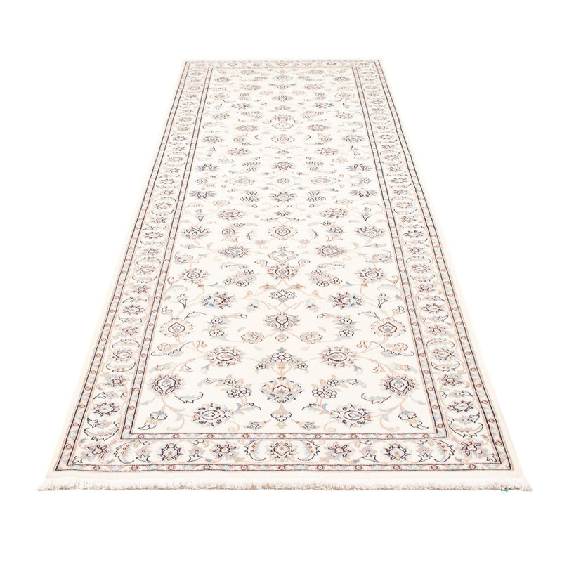 Alfombra de pasillo Alfombra Persa - Nain - Prima - 309 x 90 cm - crema
