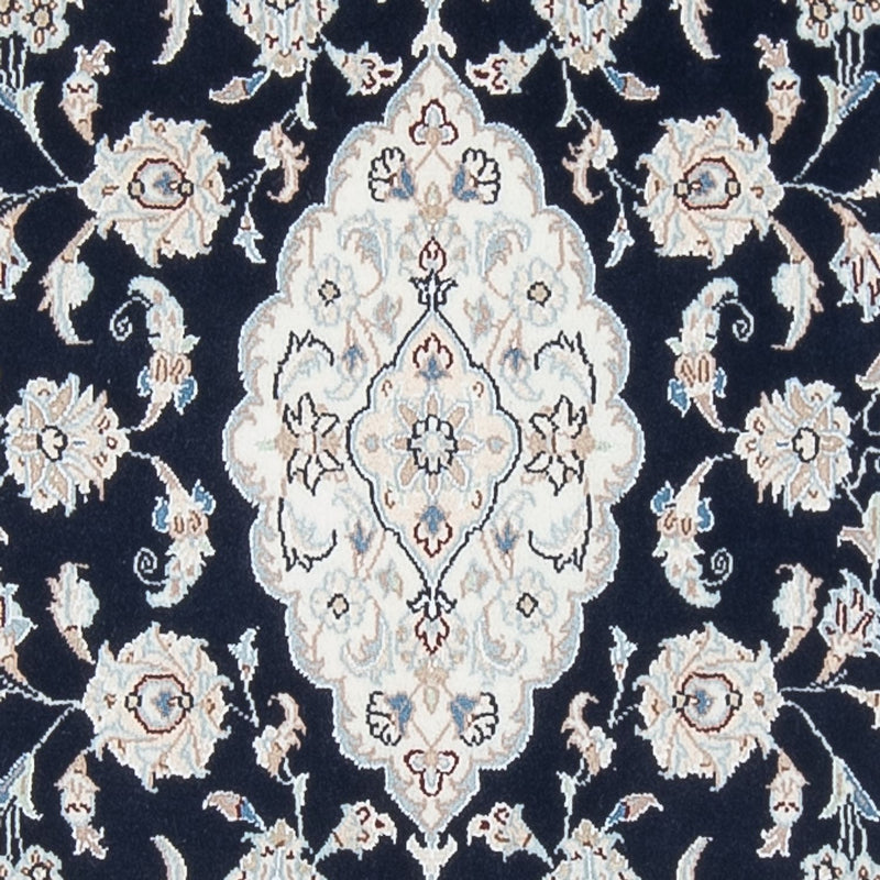 Alfombra de pasillo Alfombra Persa - Nain - Prima - 339 x 86 cm - azul oscuro