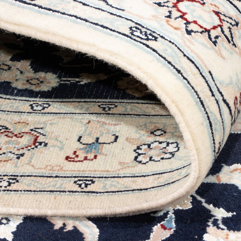 Alfombra de pasillo Alfombra Persa - Nain - Prima - 339 x 86 cm - azul oscuro