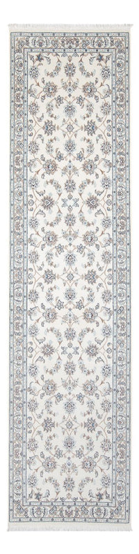 Alfombra de pasillo Alfombra Persa - Nain - Prima - 301 x 82 cm - crema