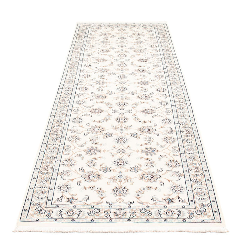 Alfombra de pasillo Alfombra Persa - Nain - Prima - 301 x 82 cm - crema