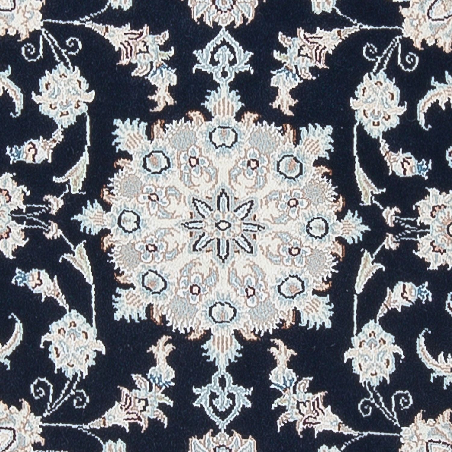 Alfombra de pasillo Alfombra Persa - Nain - Prima - 297 x 82 cm - azul oscuro