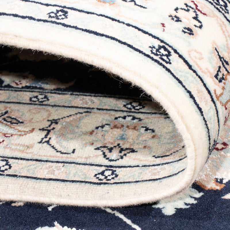 Alfombra de pasillo Alfombra Persa - Nain - Prima - 297 x 82 cm - azul oscuro
