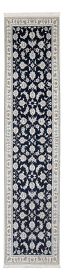 Alfombra de pasillo Alfombra Persa - Nain - Prima - 304 x 81 cm - azul oscuro