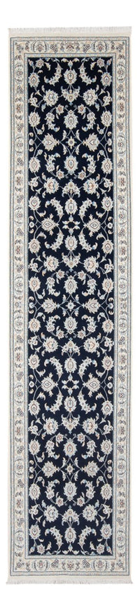 Alfombra de pasillo Alfombra Persa - Nain - Prima - 304 x 81 cm - azul oscuro