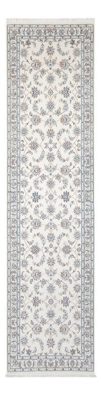 Alfombra de pasillo Alfombra Persa - Nain - Prima - 301 x 85 cm - crema