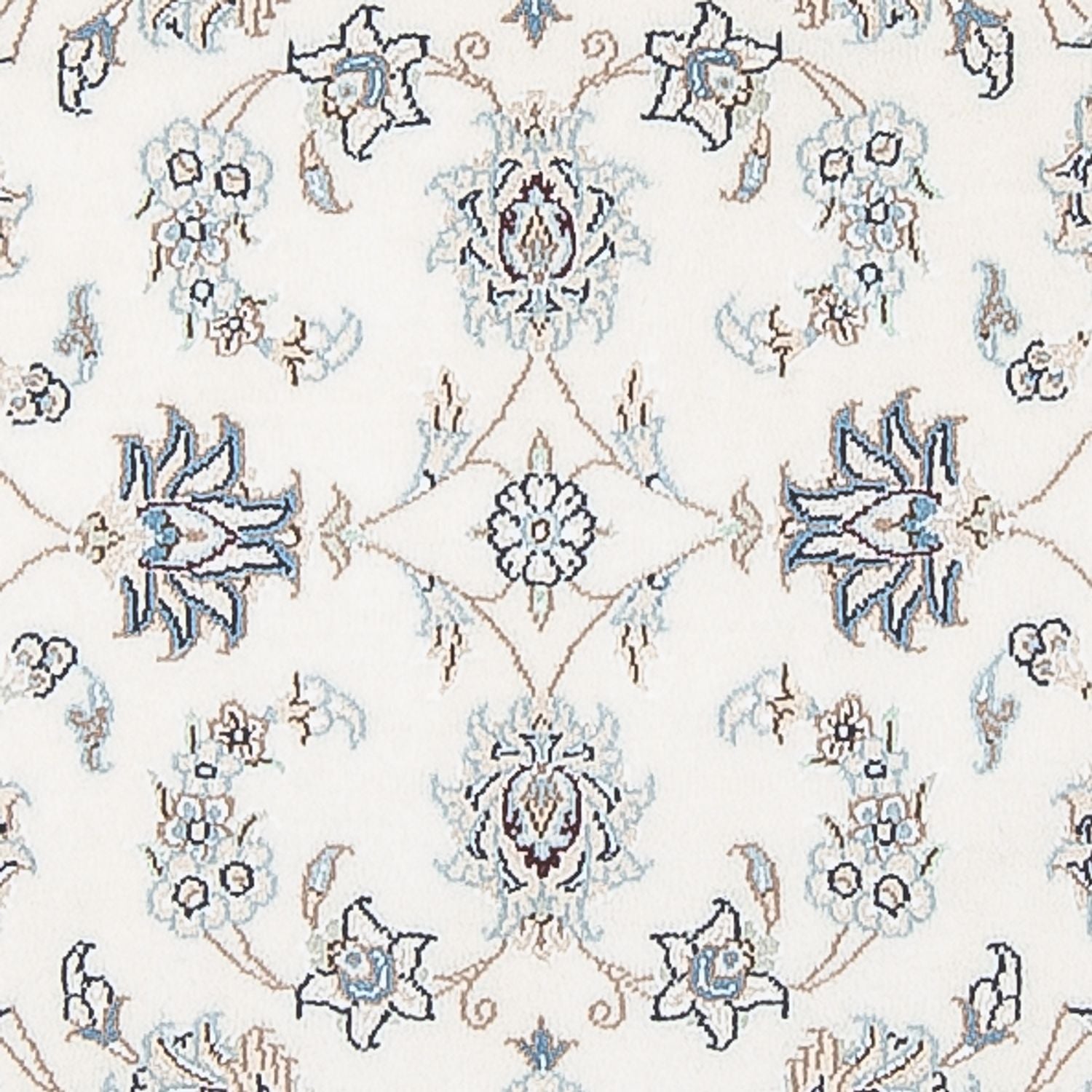 Alfombra de pasillo Alfombra Persa - Nain - Prima - 301 x 85 cm - crema