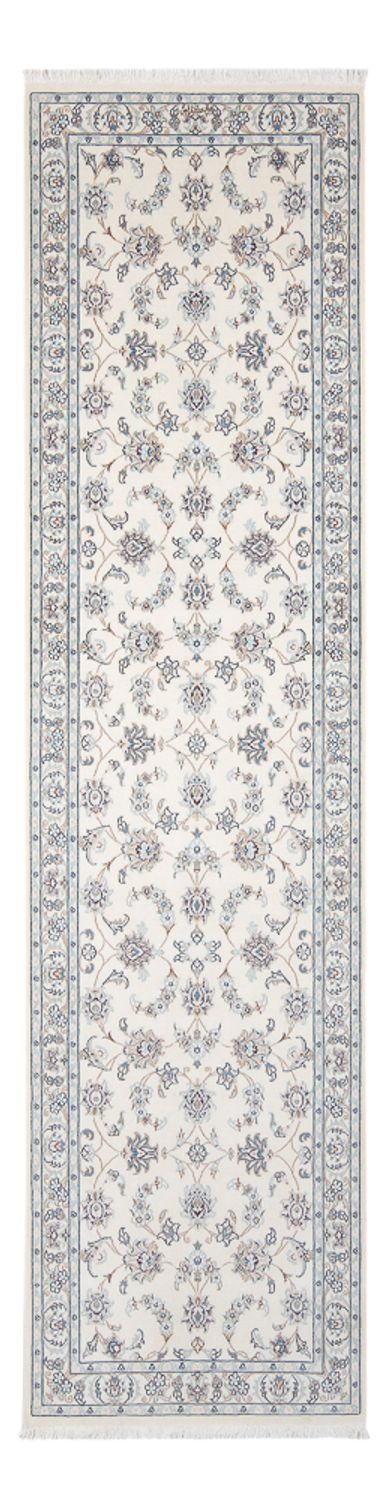 Alfombra de pasillo Alfombra Persa - Nain - Prima - 301 x 83 cm - crema