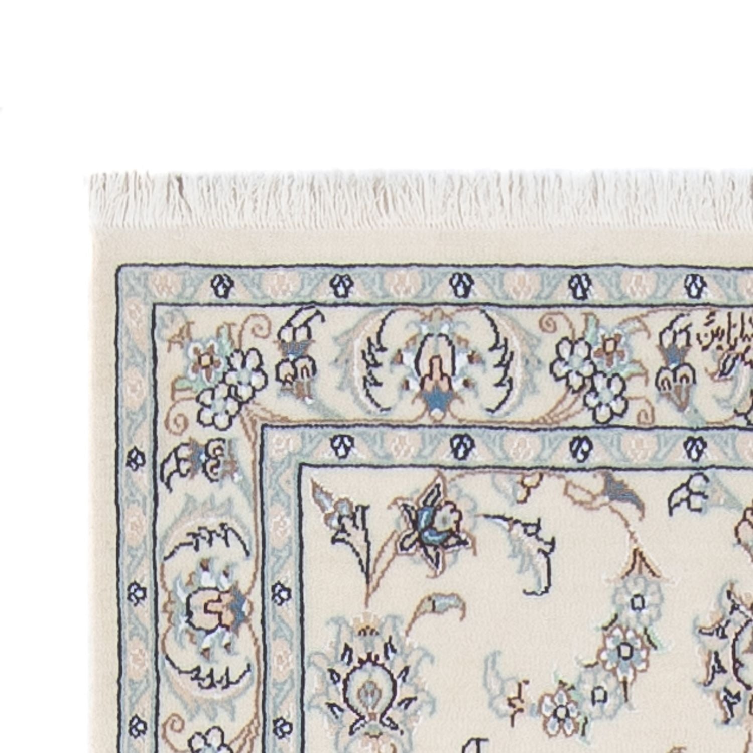 Alfombra de pasillo Alfombra Persa - Nain - Prima - 301 x 83 cm - crema