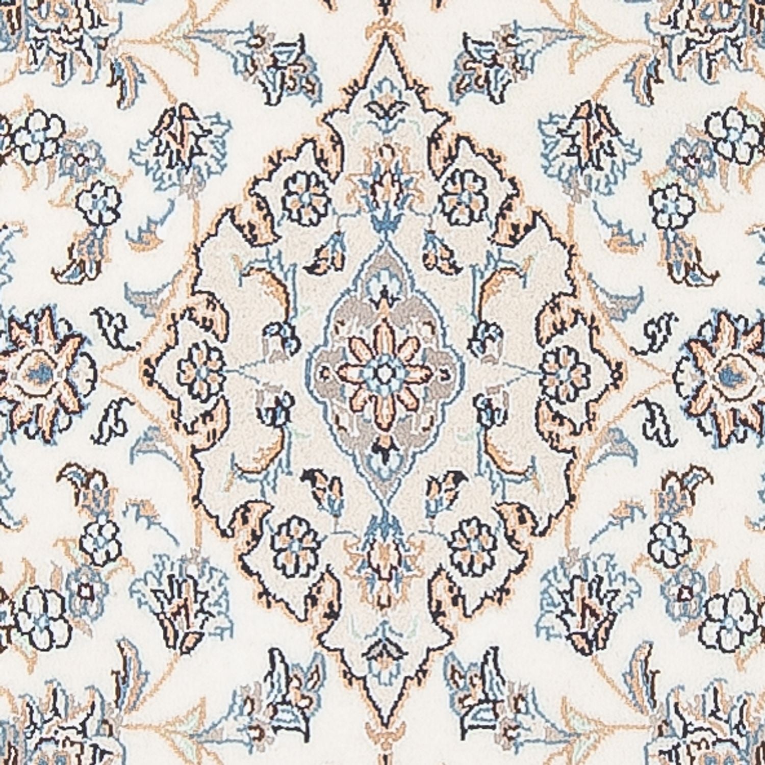 Alfombra de pasillo Alfombra Persa - Nain - Prima - 297 x 81 cm - crema