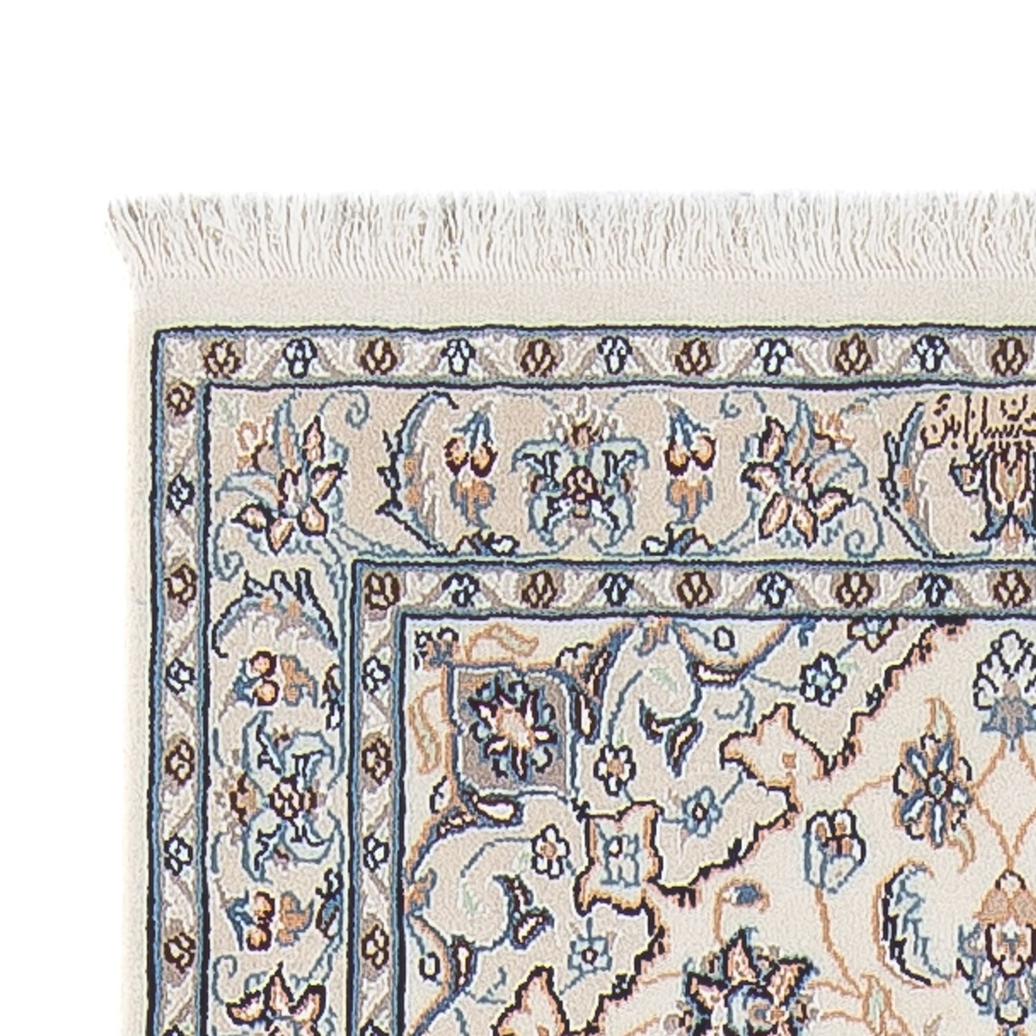 Alfombra de pasillo Alfombra Persa - Nain - Prima - 297 x 81 cm - crema