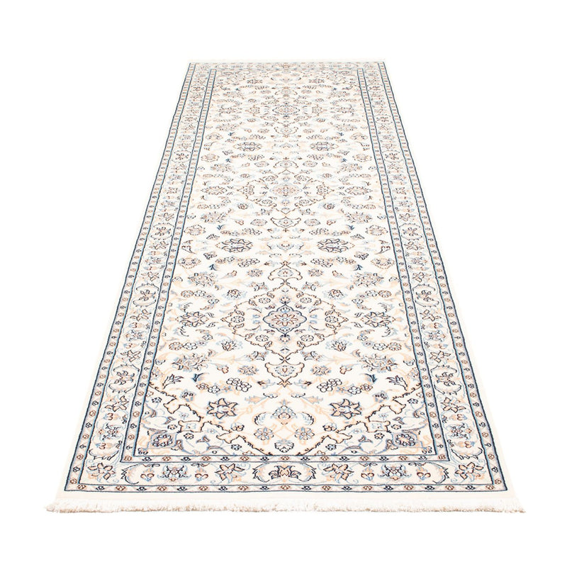 Alfombra de pasillo Alfombra Persa - Nain - Prima - 297 x 81 cm - crema
