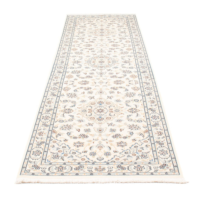 Alfombra de pasillo Alfombra Persa - Nain - Prima - 308 x 80 cm - crema
