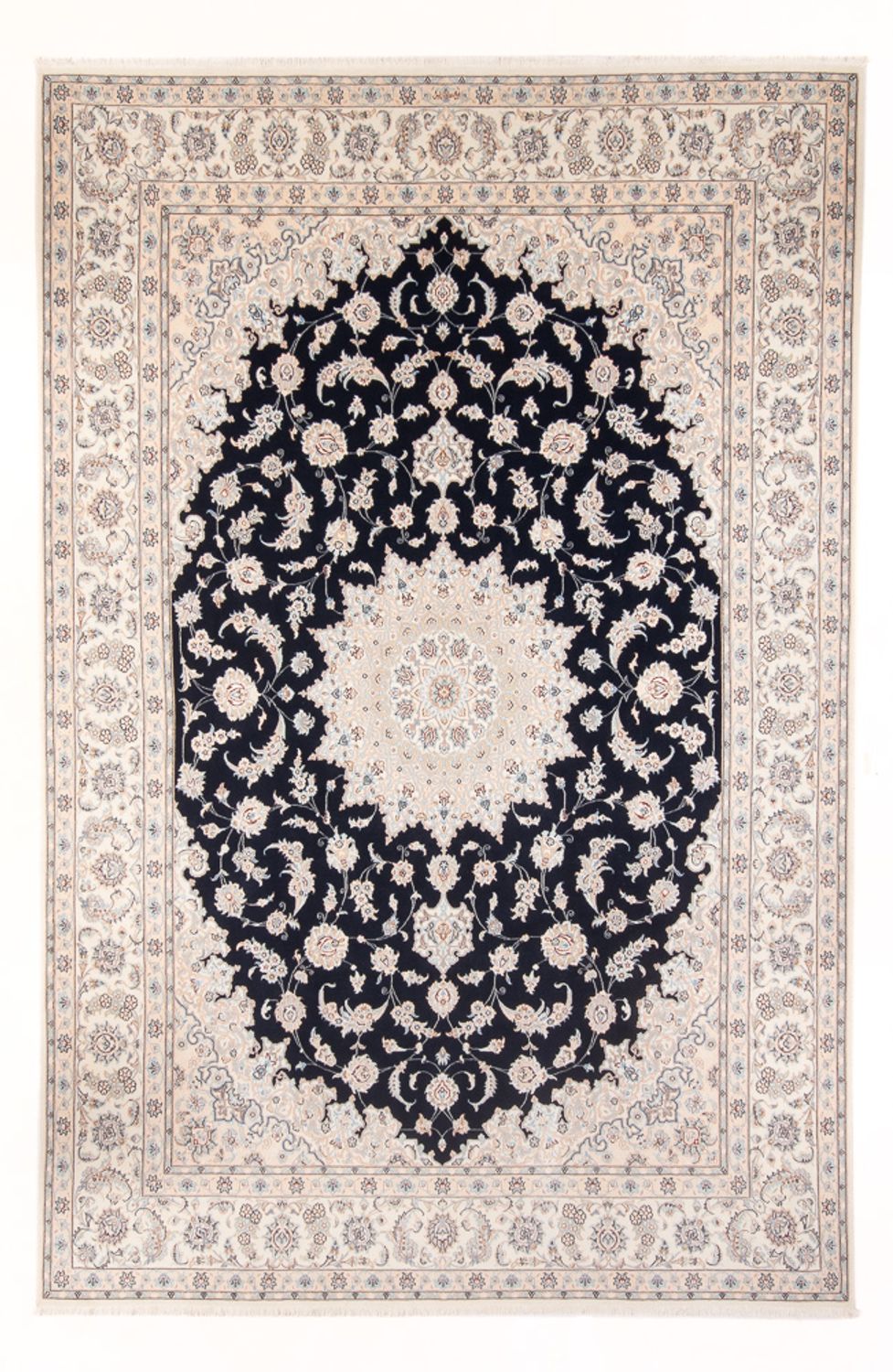 Alfombra Persa - Nain - Prima - 347 x 247 cm - azul oscuro
