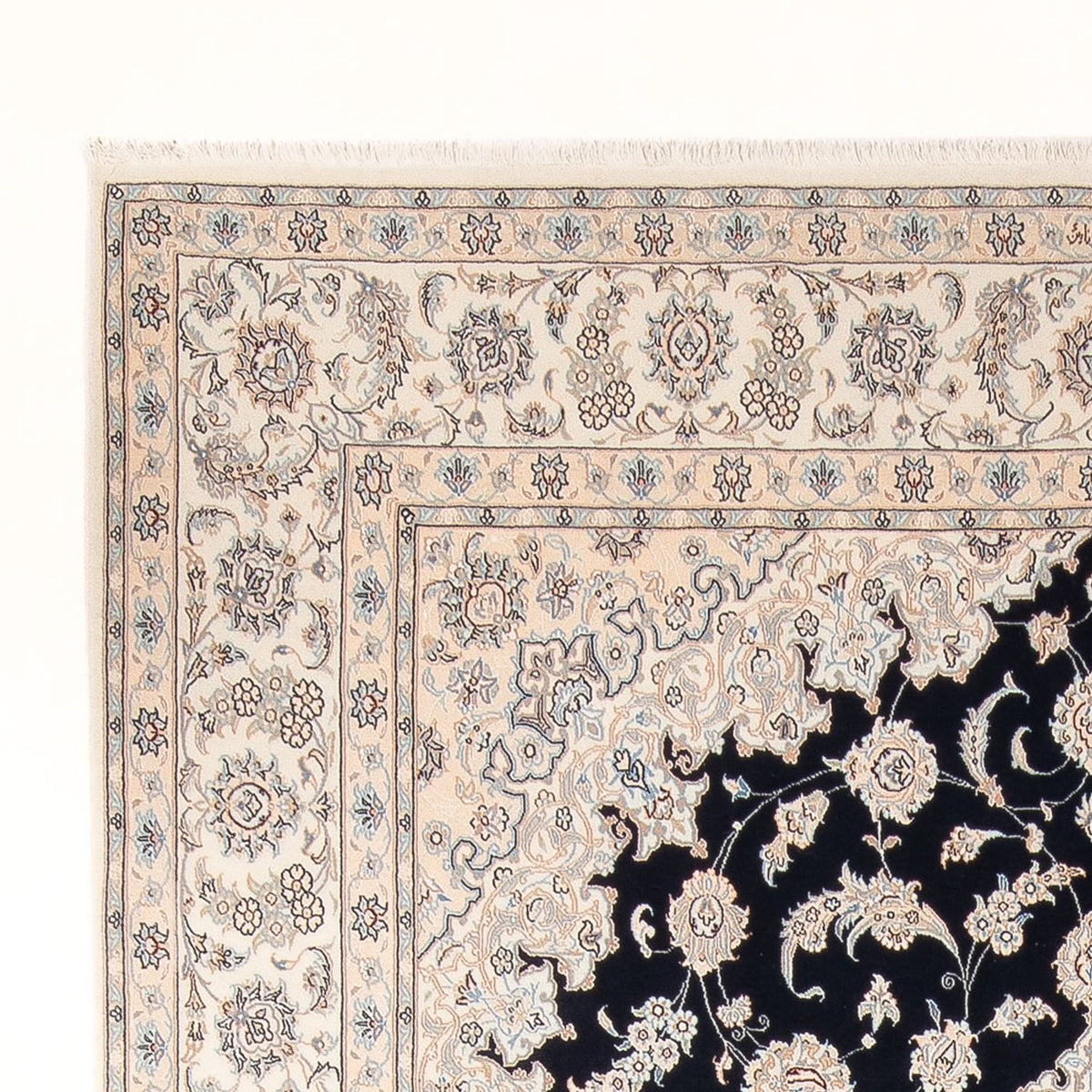 Alfombra Persa - Nain - Prima - 347 x 247 cm - azul oscuro