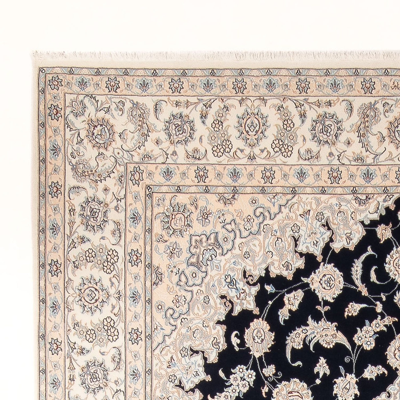 Alfombra Persa - Nain - Prima - 347 x 247 cm - azul oscuro