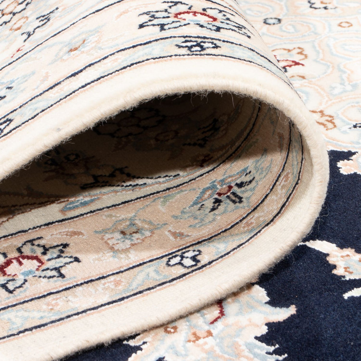 Alfombra Persa - Nain - Prima - 347 x 247 cm - azul oscuro