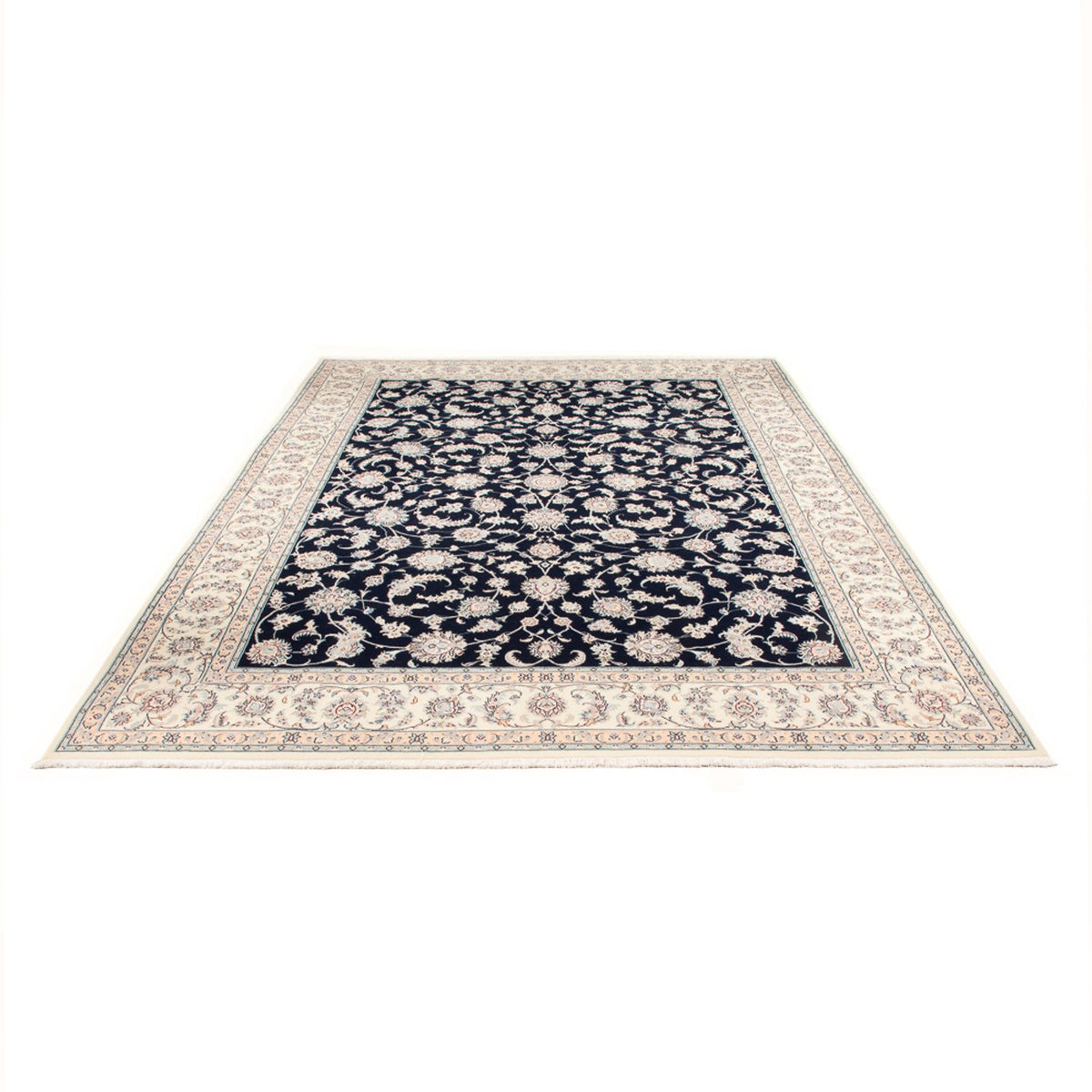 Alfombra Persa - Nain - Prima - 342 x 248 cm - azul oscuro