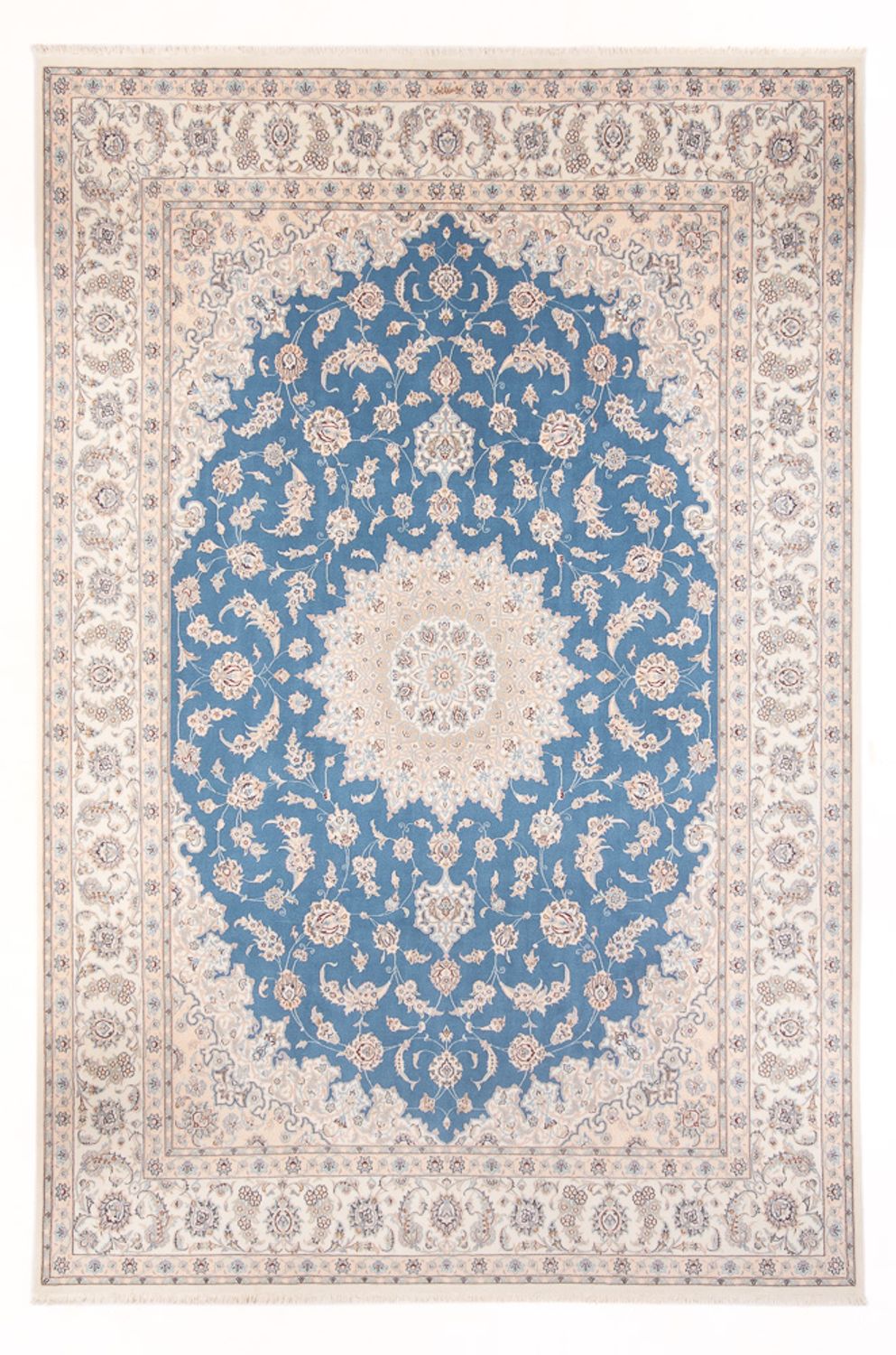 Alfombra Persa - Nain - Prima - 348 x 245 cm - azul claro