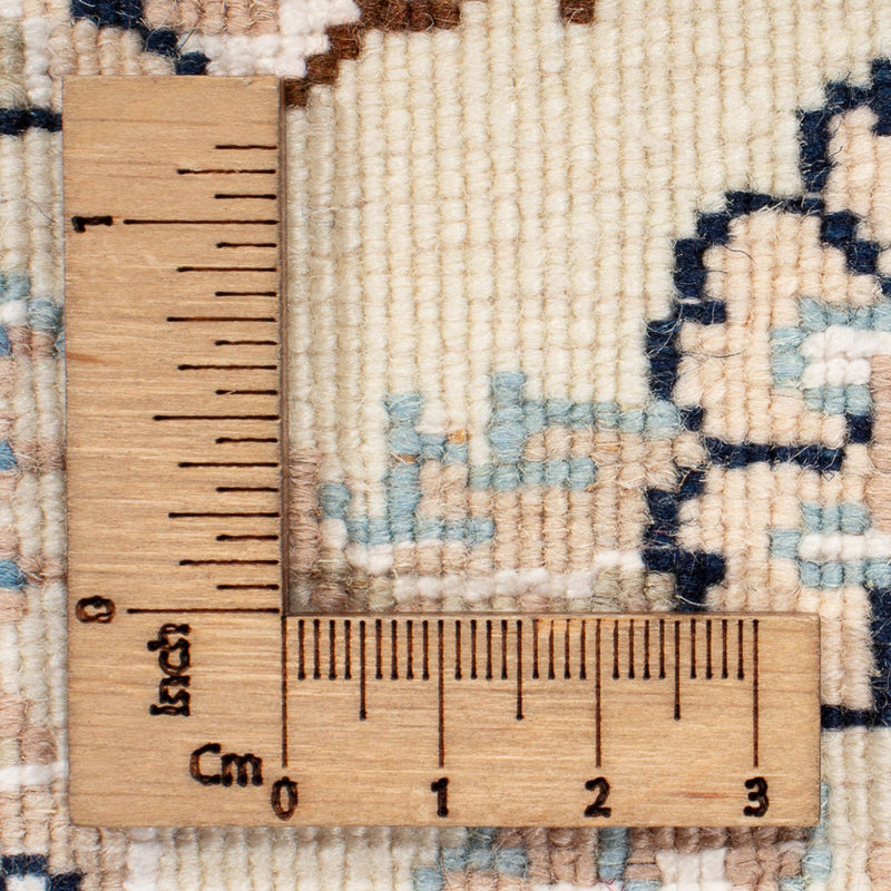 Alfombra persa - Nain redondo  - 212 x 203 cm - azul claro