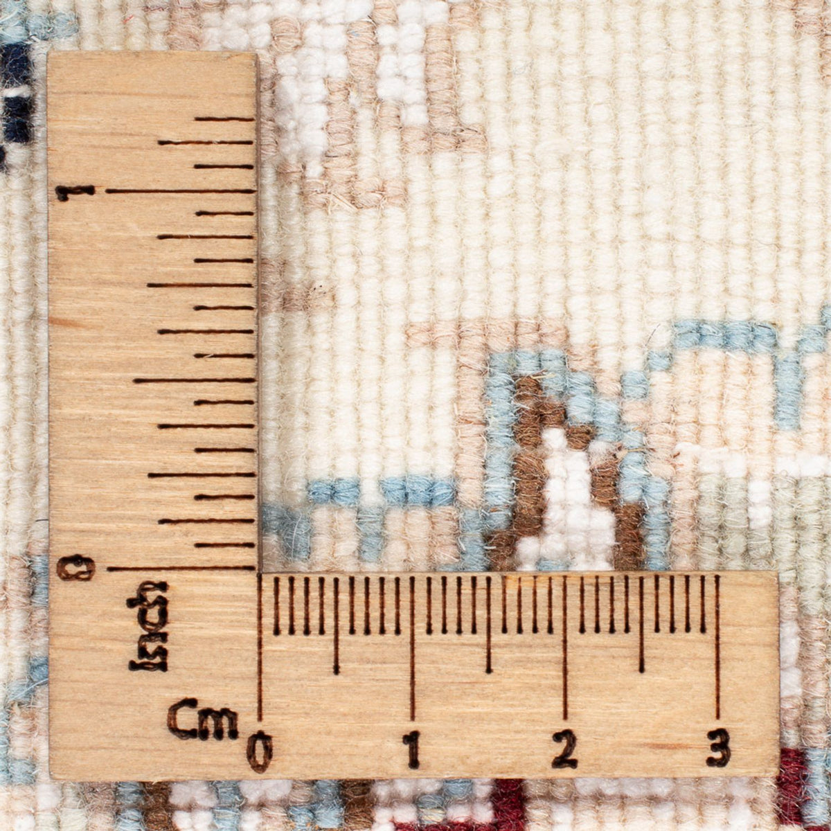 Alfombra persa - Nain redondo  - 202 x 197 cm - azul claro