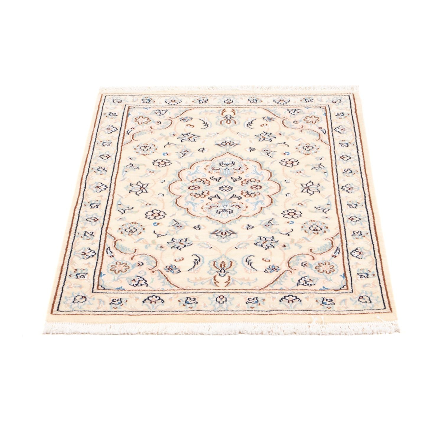 Alfombra persa - Nain - 90 x 60 cm - beige