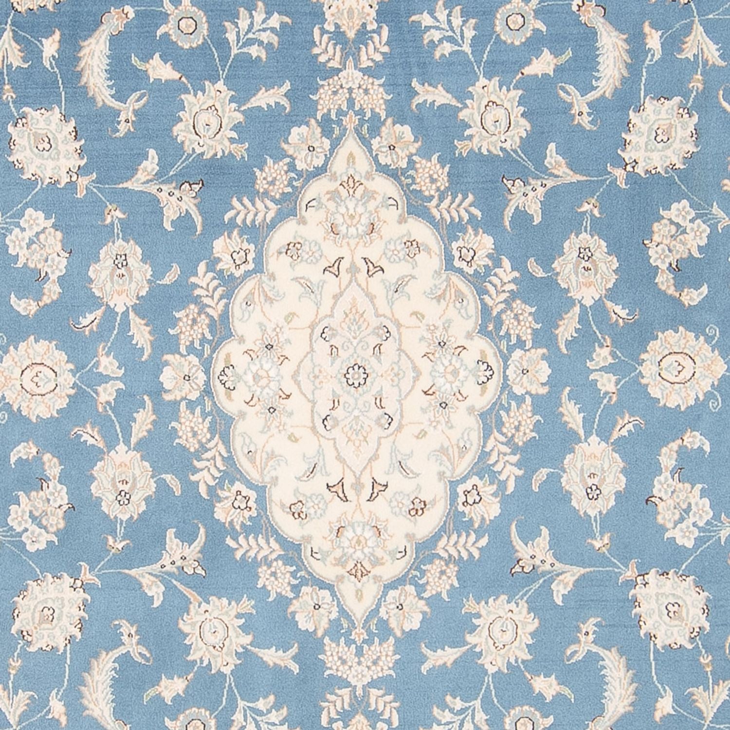 Alfombra persa - Nain - 251 x 168 cm - azul
