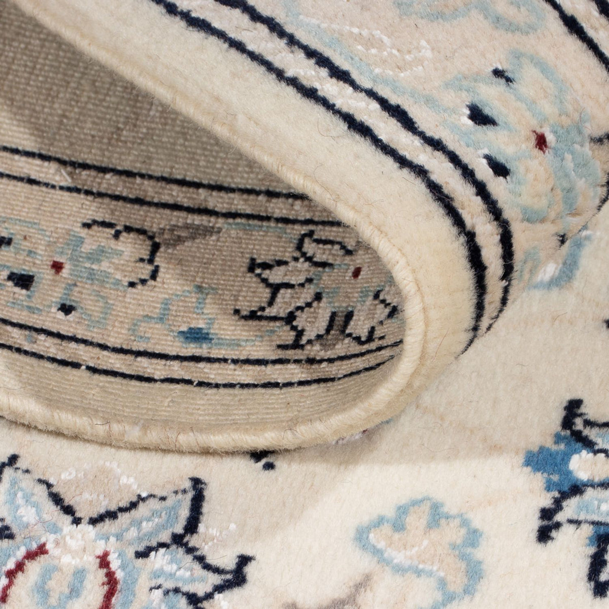 Alfombra persa - Nain - 89 x 60 cm - beige