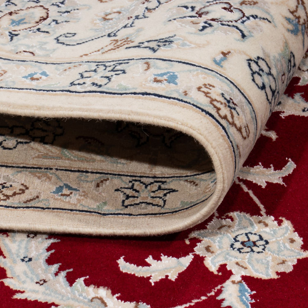 Alfombra persa - Nain - 237 x 170 cm - rojo