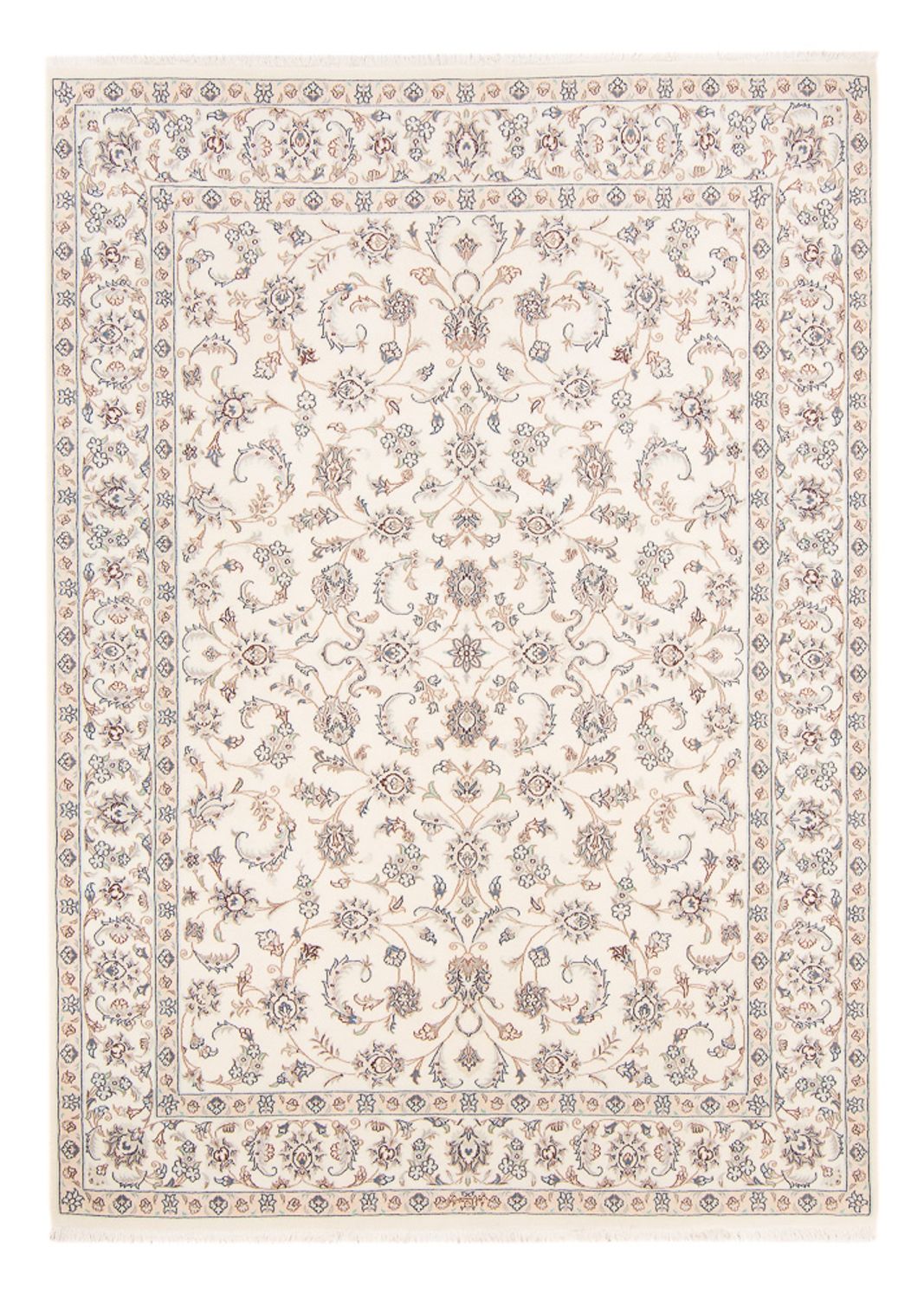 Alfombra persa - Nain - 242 x 171 cm - crema
