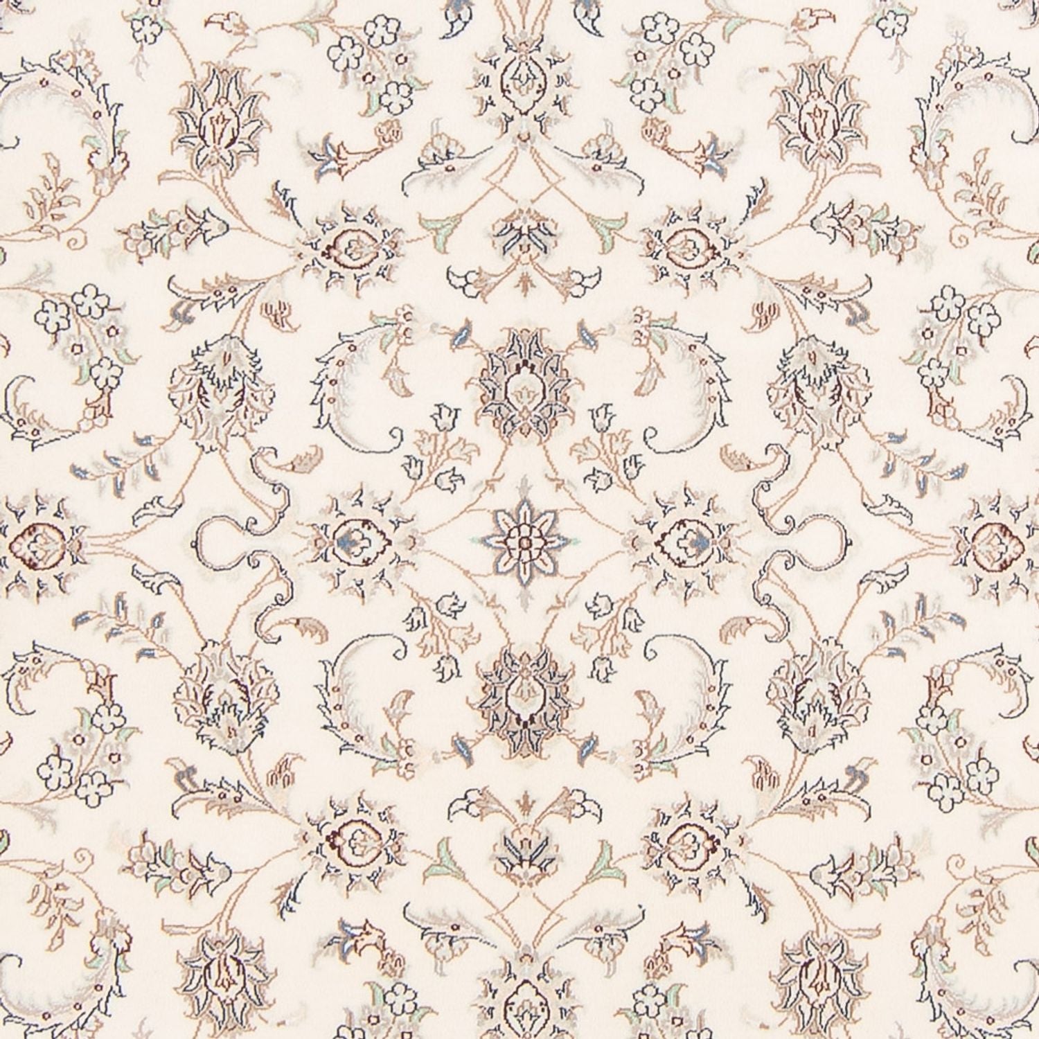 Alfombra persa - Nain - 242 x 171 cm - crema