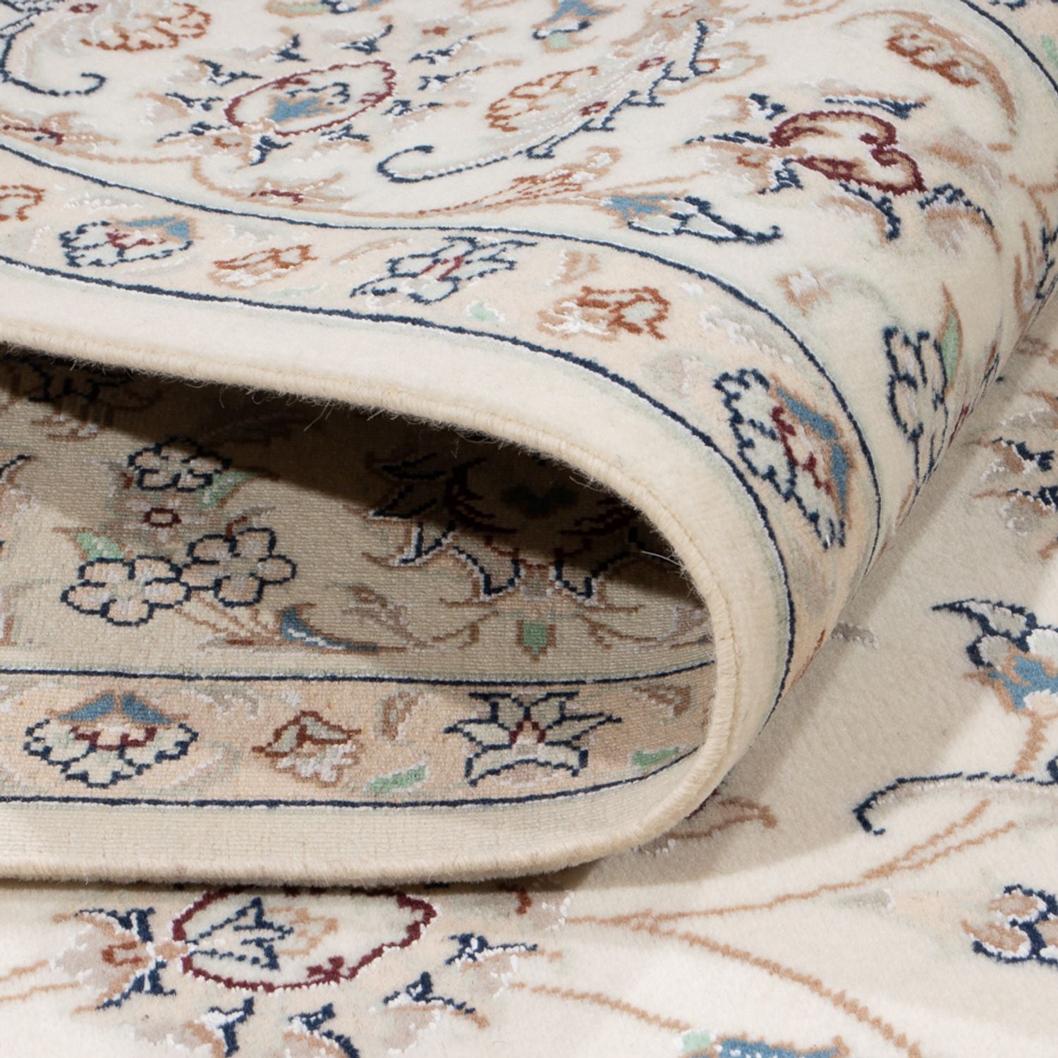 Alfombra persa - Nain - 242 x 171 cm - crema