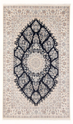 Alfombra Persa - Nain - Prima - 302 x 197 cm - azul oscuro