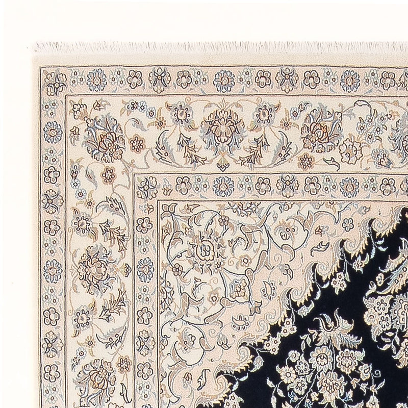 Alfombra Persa - Nain - Prima - 302 x 197 cm - azul oscuro