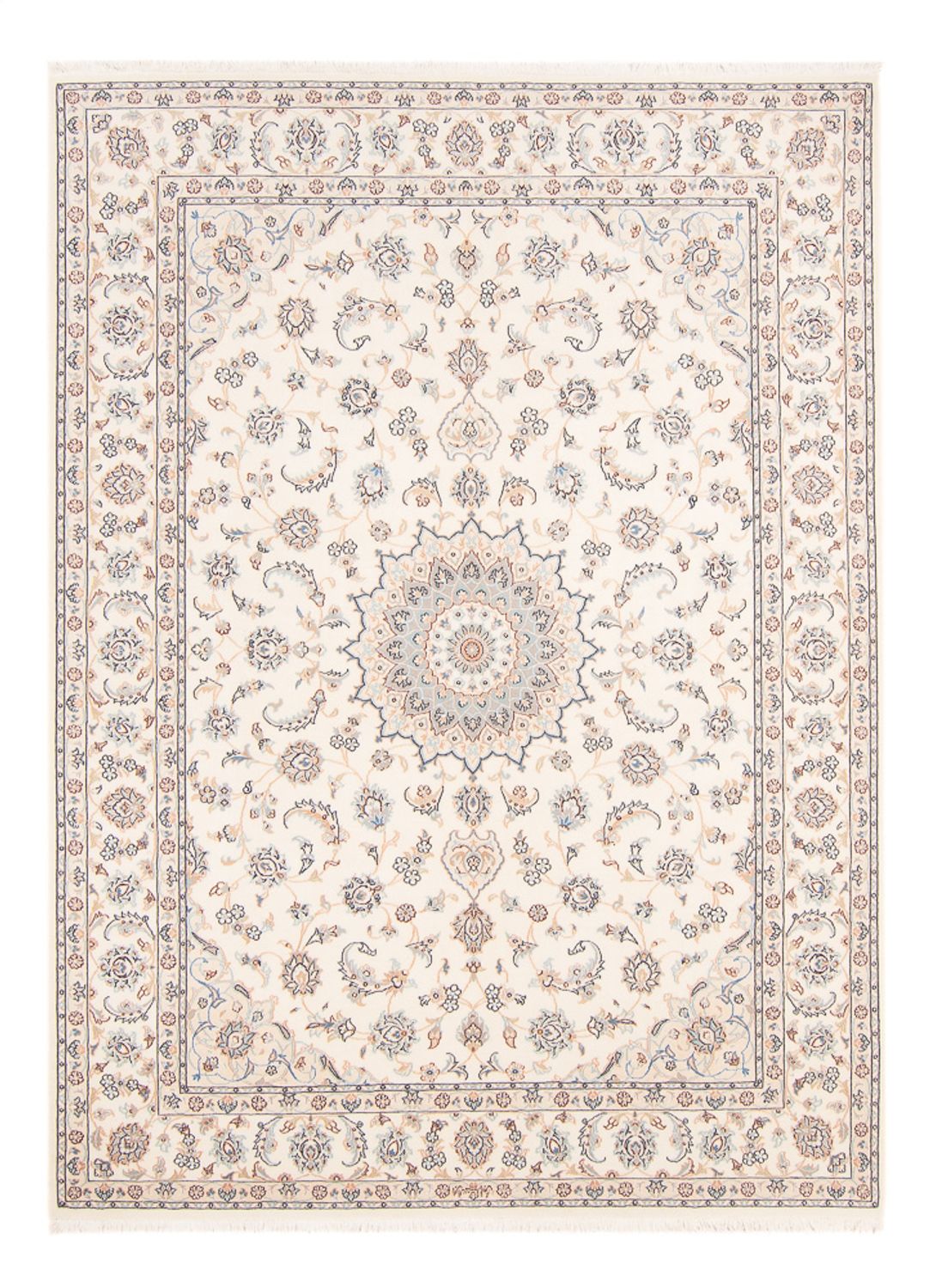 Alfombra persa - Nain - 228 x 170 cm - crema