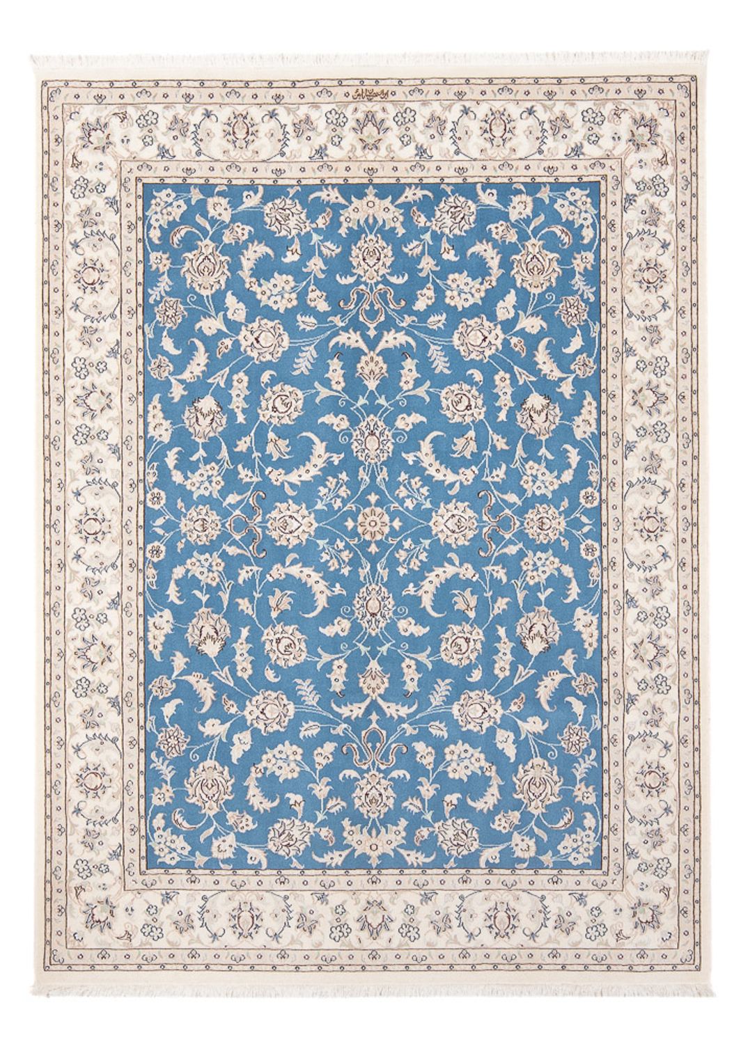 Alfombra Persa - Nain - Prima - 200 x 148 cm - azul