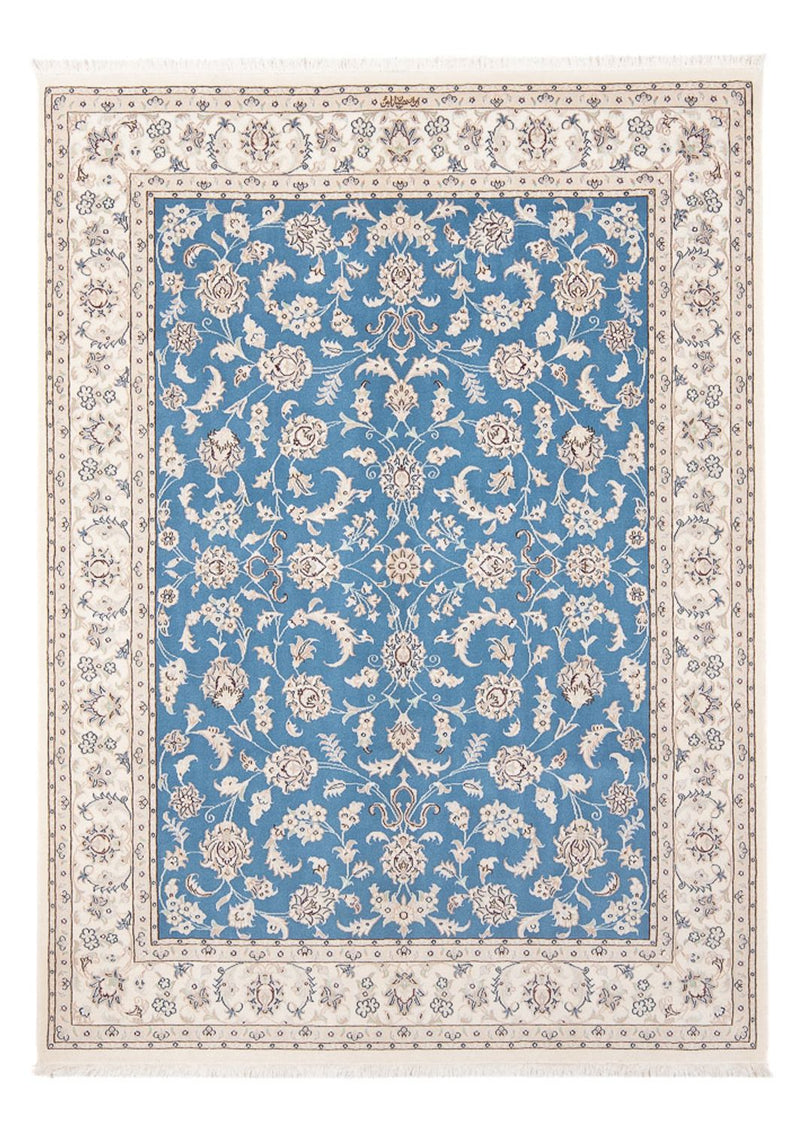 Alfombra Persa - Nain - Prima - 200 x 148 cm - azul