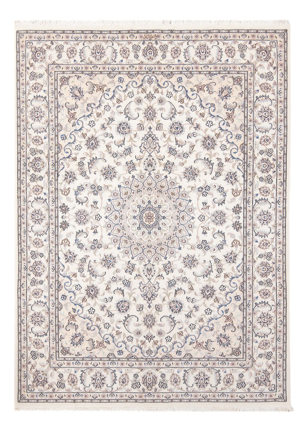 Alfombra Persa - Nain - Prima - 204 x 150 cm - crema