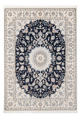 Alfombra Persa - Nain - Prima - 206 x 150 cm - azul oscuro