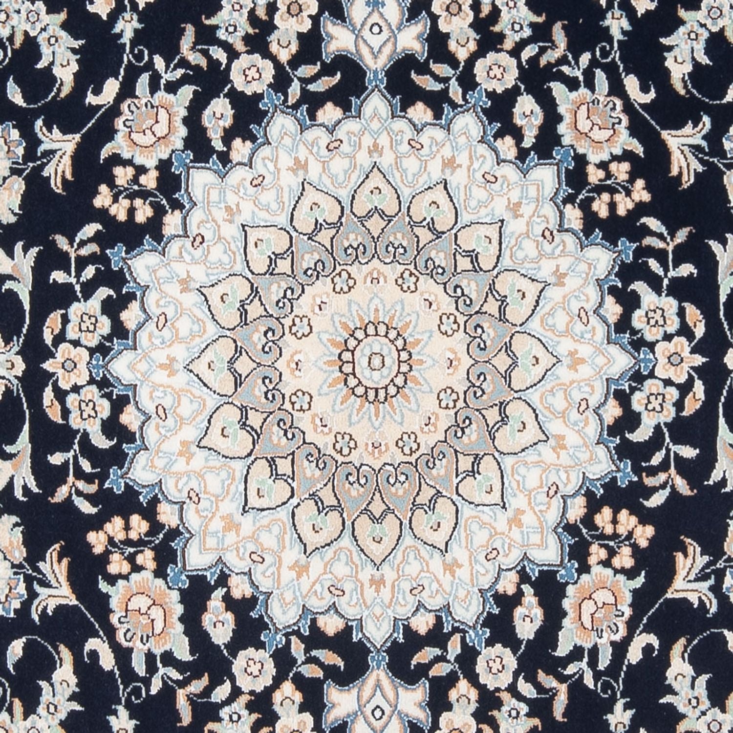 Alfombra Persa - Nain - Prima - 206 x 150 cm - azul oscuro