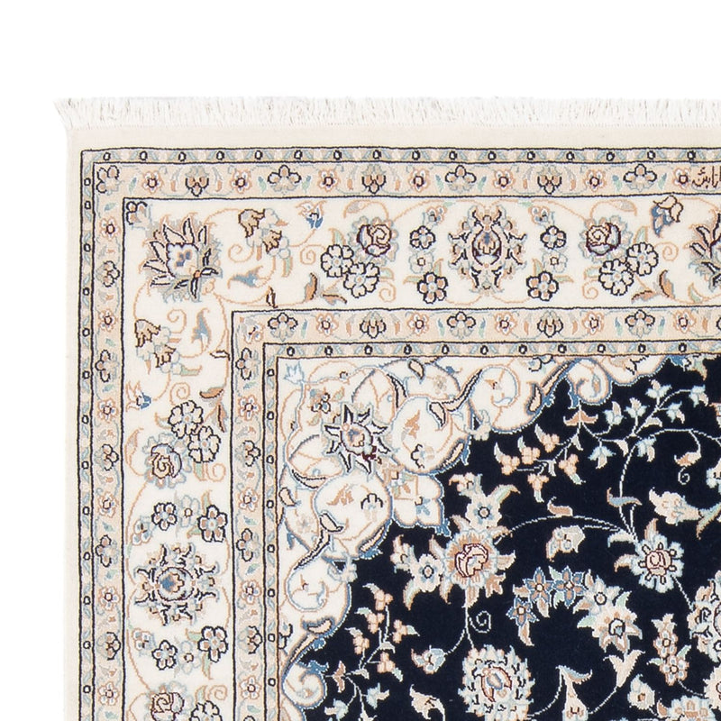Alfombra Persa - Nain - Prima - 206 x 150 cm - azul oscuro