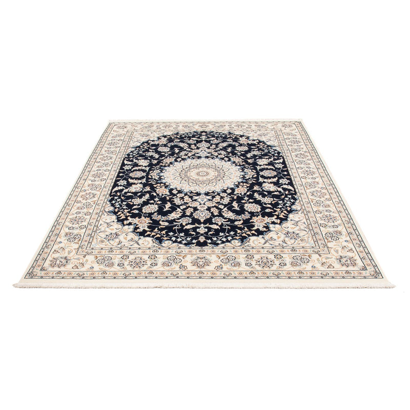 Alfombra Persa - Nain - Prima - 206 x 150 cm - azul oscuro