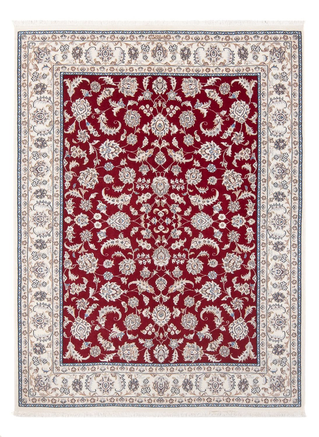 Alfombra Persa - Nain - Prima - 200 x 152 cm - rojo