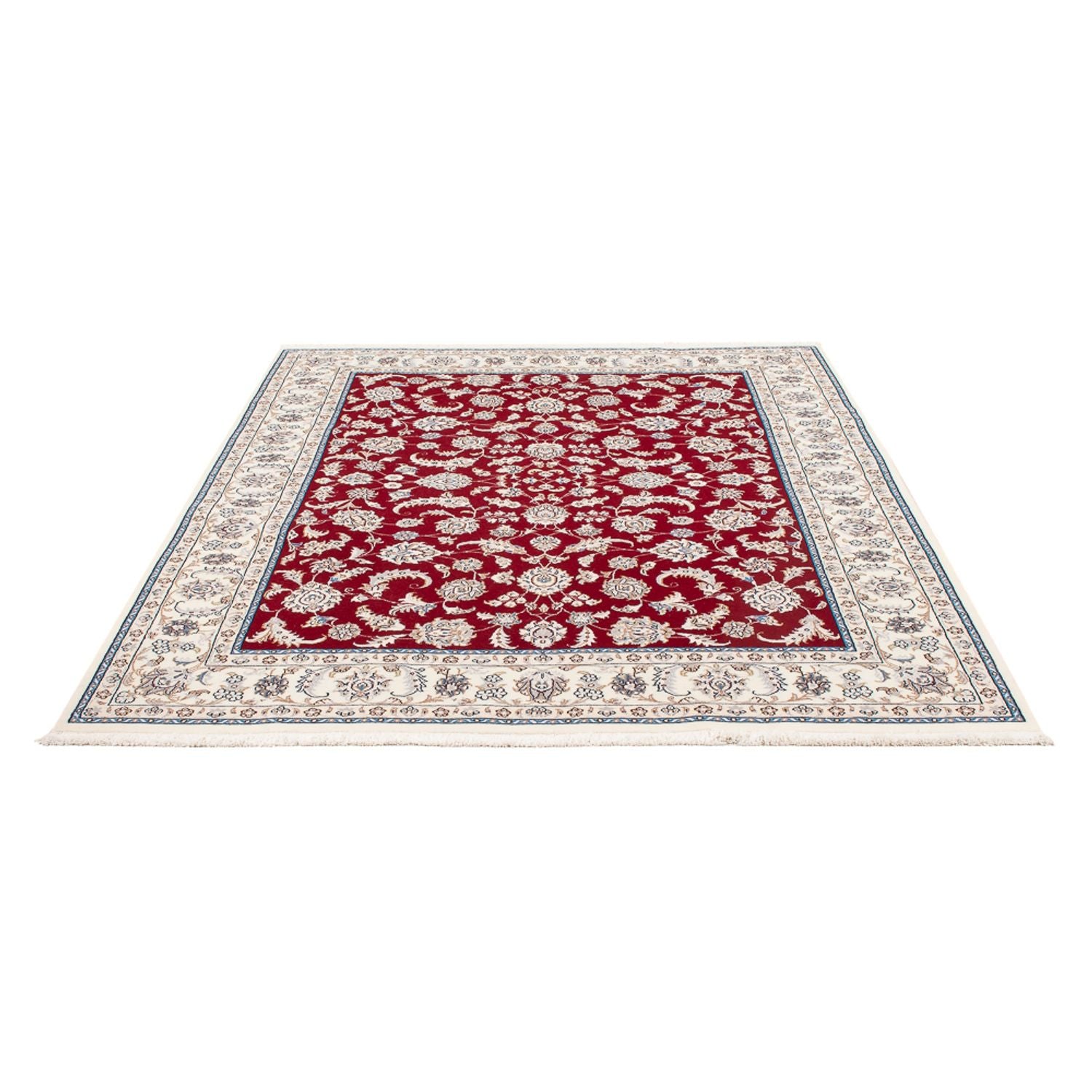 Alfombra Persa - Nain - Prima - 200 x 152 cm - rojo